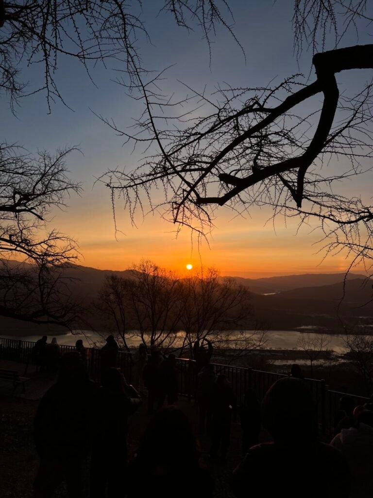 Watching the first sunrise of 2026 from Sujongsa in Namyangju Korea