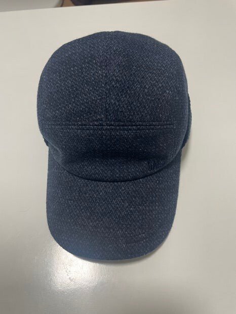Navy DAKS wool cap chosen as a birthday gift for my future father-in-law