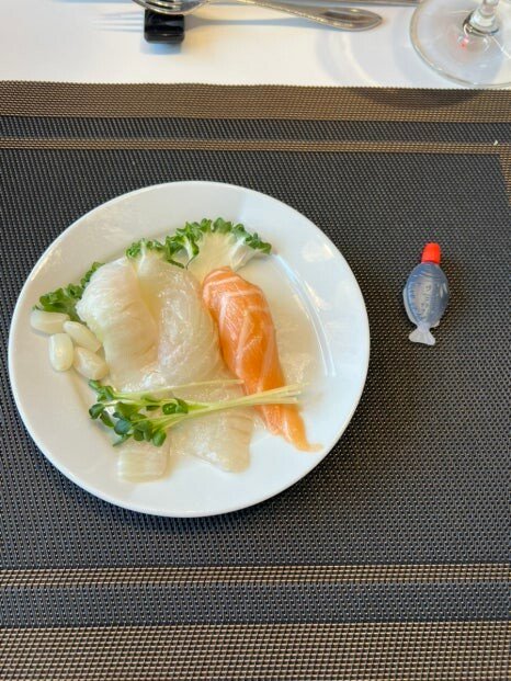 Alt Text: Sushi served during our family meeting at a Seoul hotel