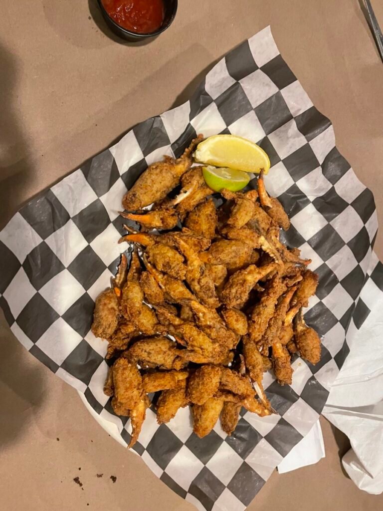 Fried crab claws at Big Mike's Steakhouse in Alabama