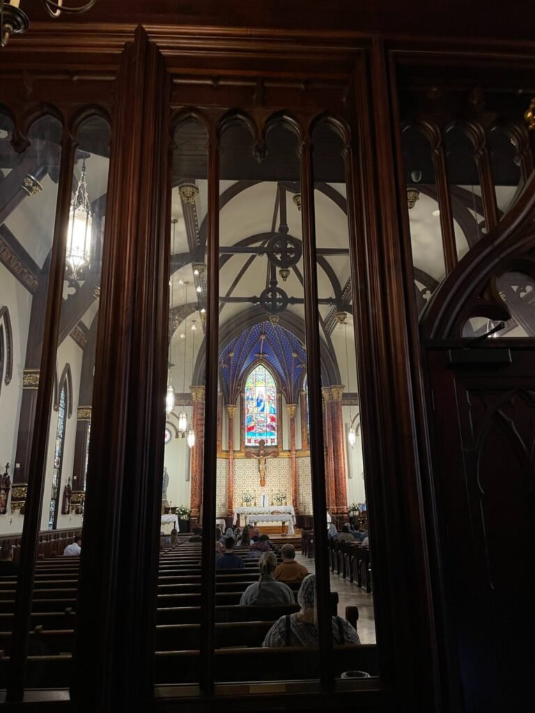  Interior of Saint Mary Cathedral in downtown Austin Texas